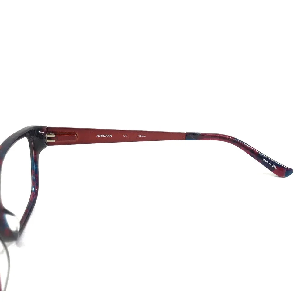 Aristar Eyeglasses Frames AR18433 517 Blue Red Tortoise Cat Eye 53-16-135